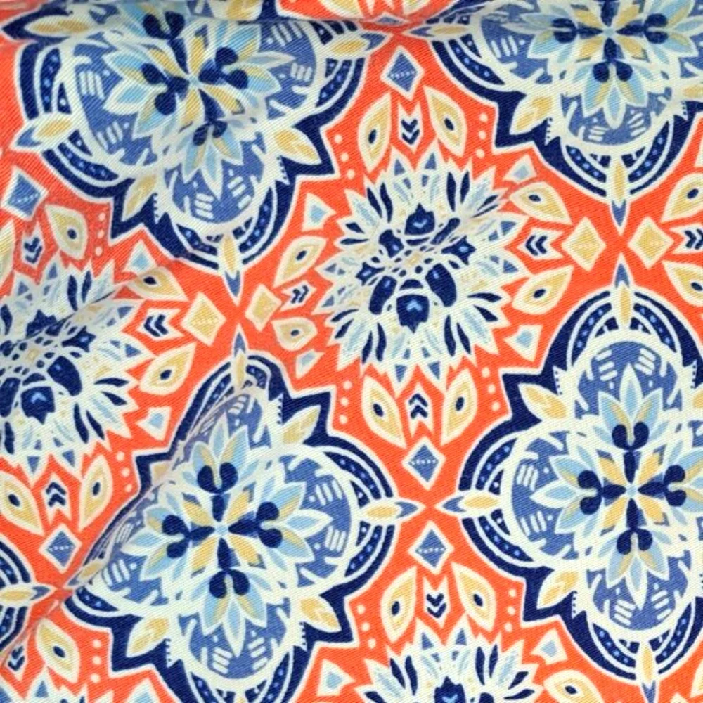 Lee Midrise Pink and Blue Patterned Shorts 16